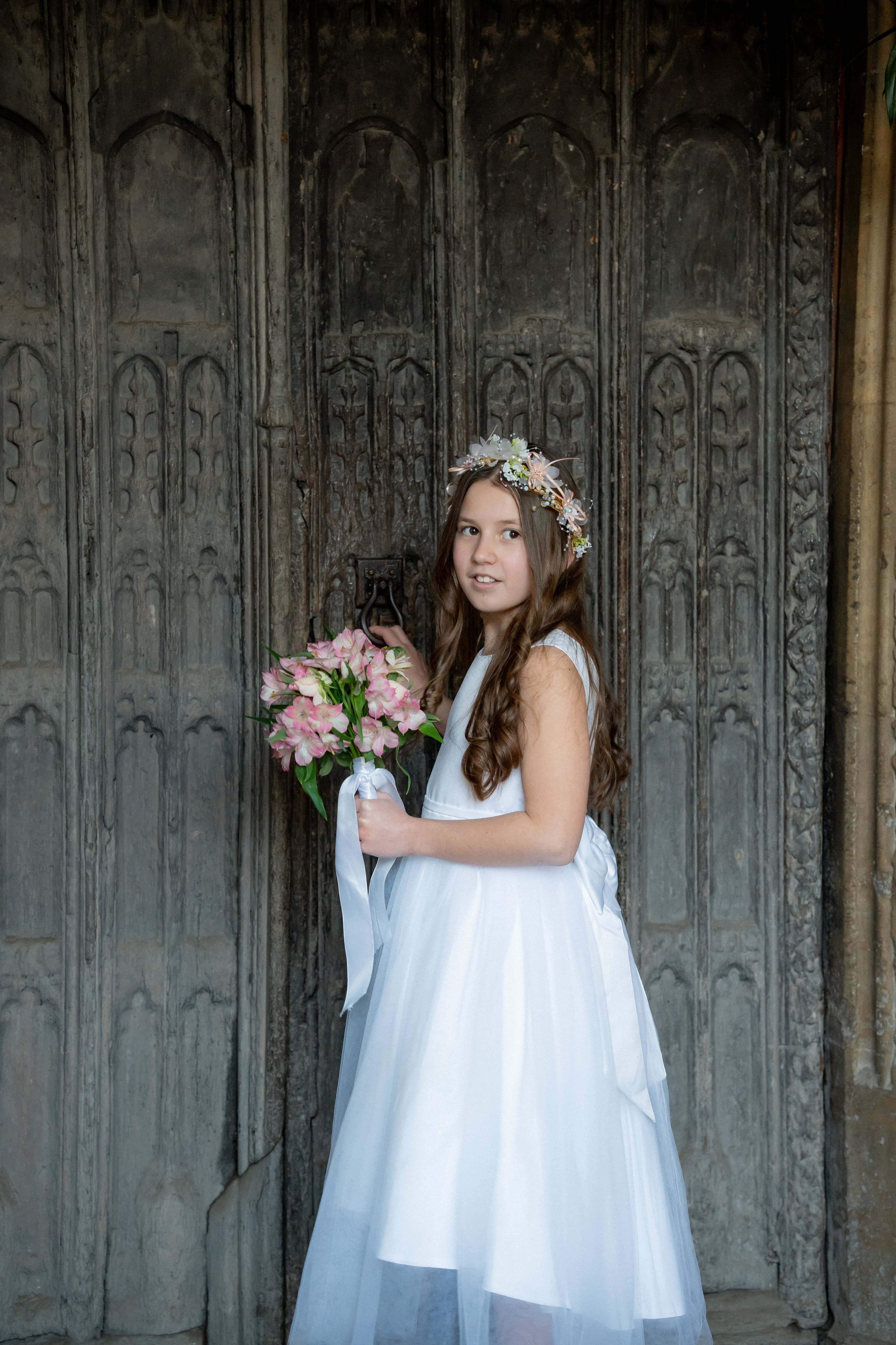 Elegant bridal portrait in doorway - follow @thelucks.photography on Instagram