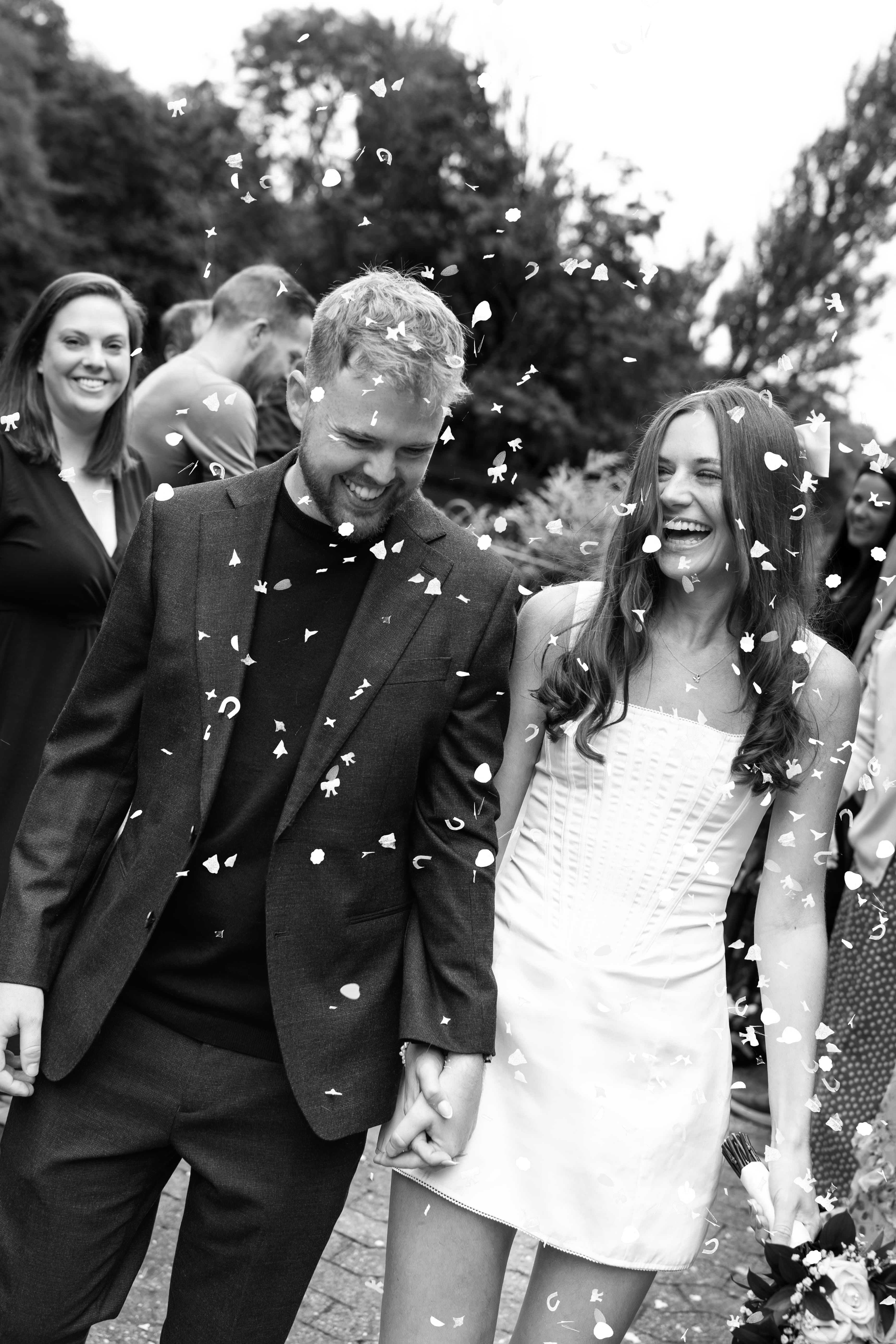 Emma & Jack sharing a tender moment during their intimate wedding day