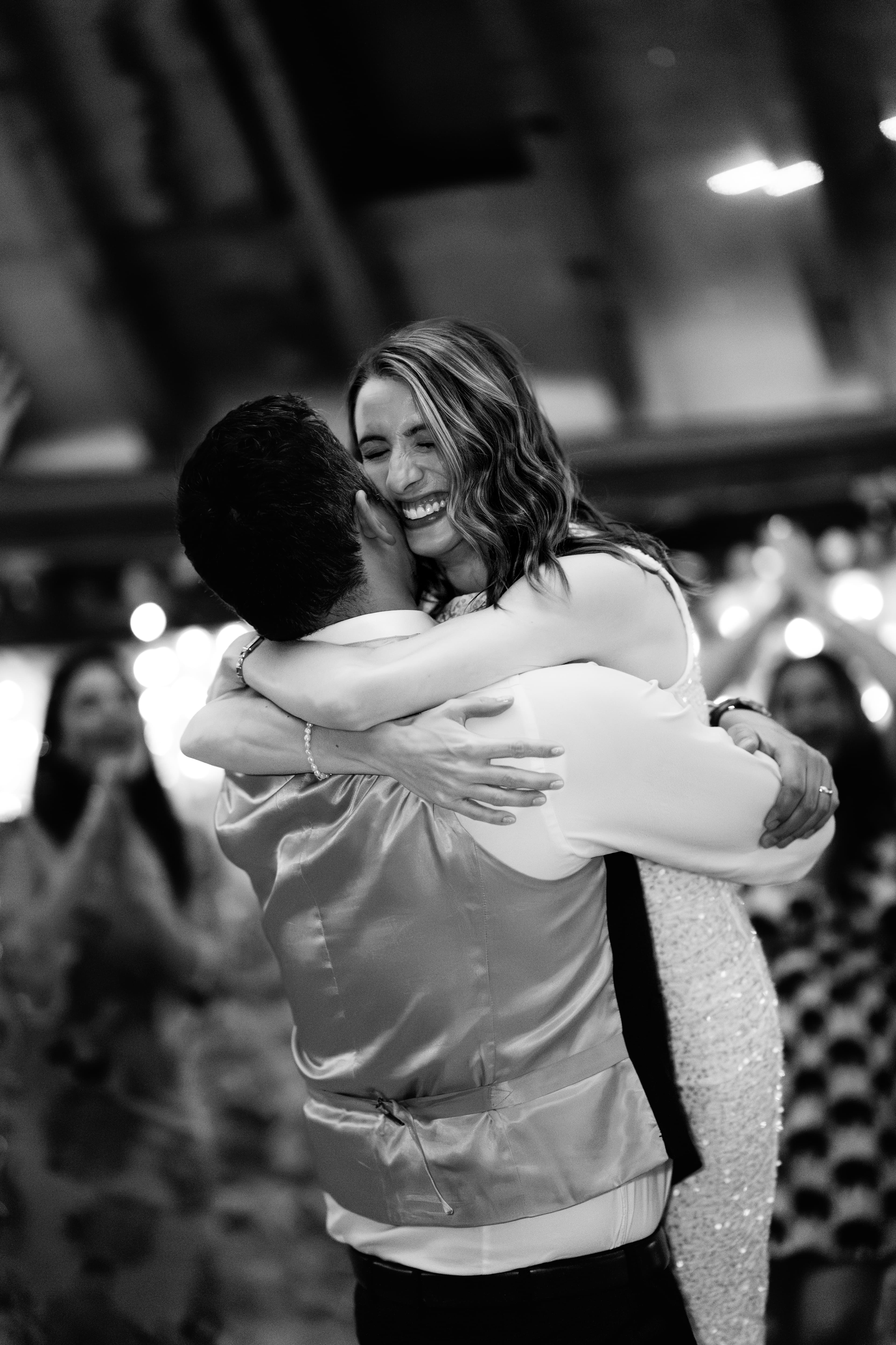 Romantic moment between bride and groom Kirsty and Jamie sharing a kiss during their couples photoshoot