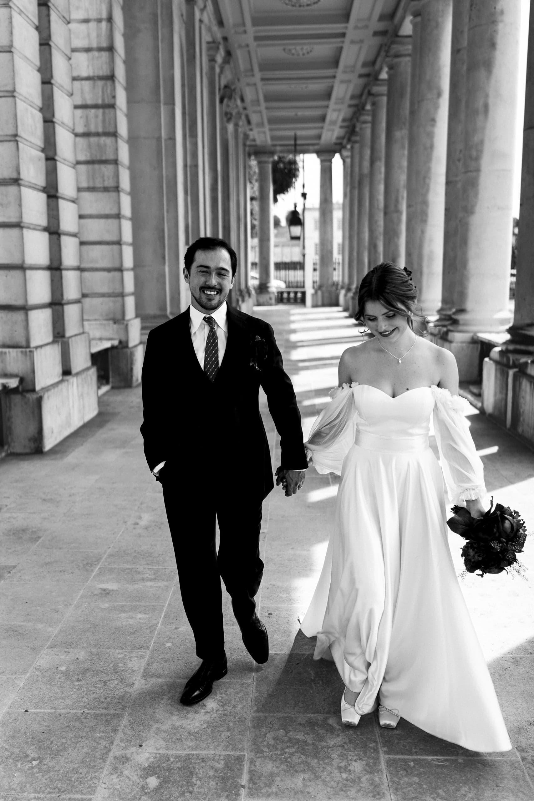 Couple under umbrella